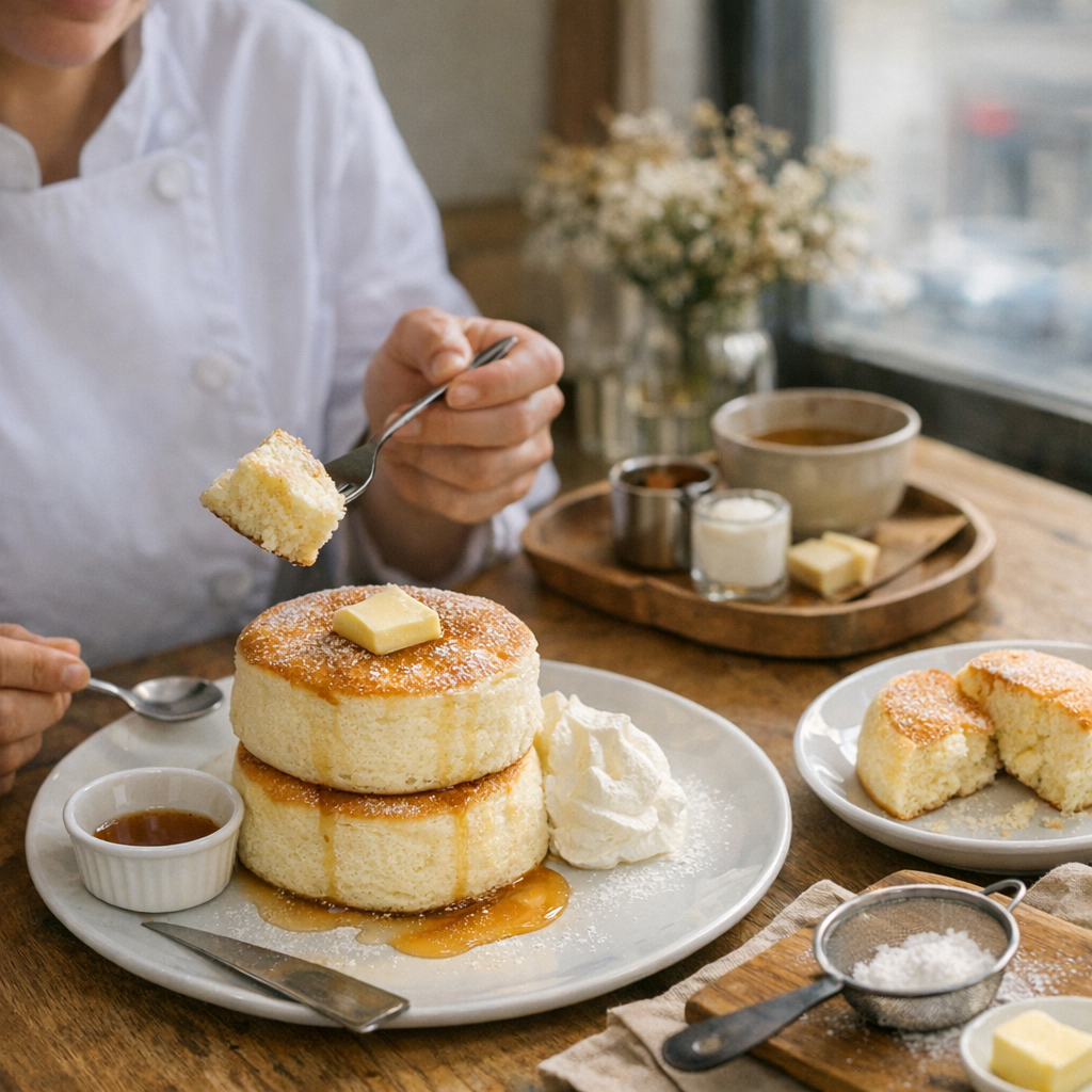 Comment reconnaître un vrai fluffy pancake japonais : le protocole de dégustation d’une cheffe