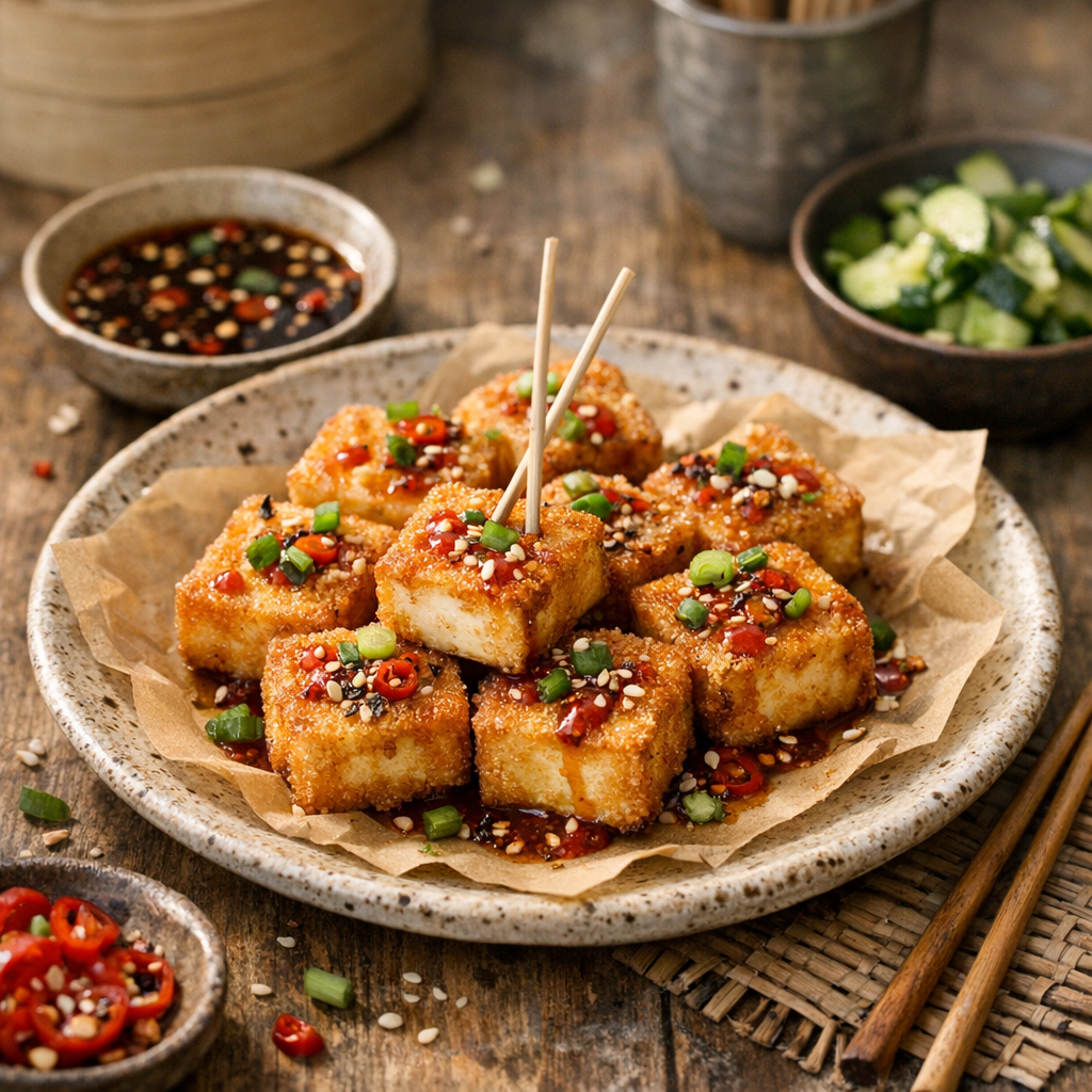 Ma tofu soyeux recette crousti-fondante, façon street food asiatique