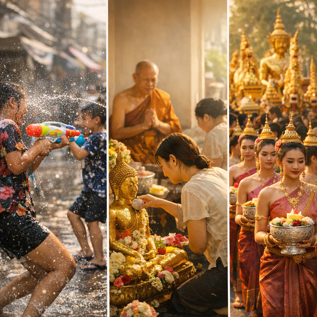 Du 13 au 15 avril 2022 : le vrai rythme de Songkran, jour par jour