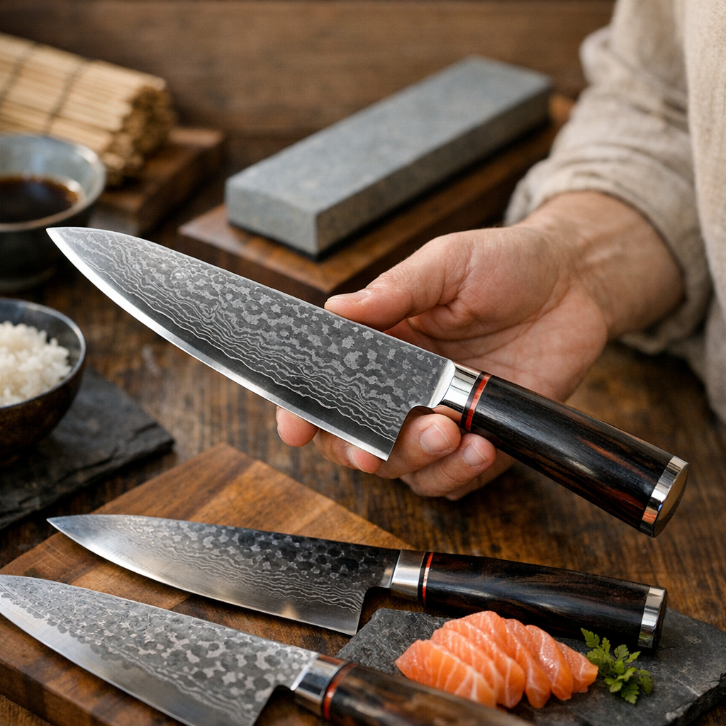 Acier, Damas, VG10, tranchant, manche : comment reconnaître un bon couteau japonais