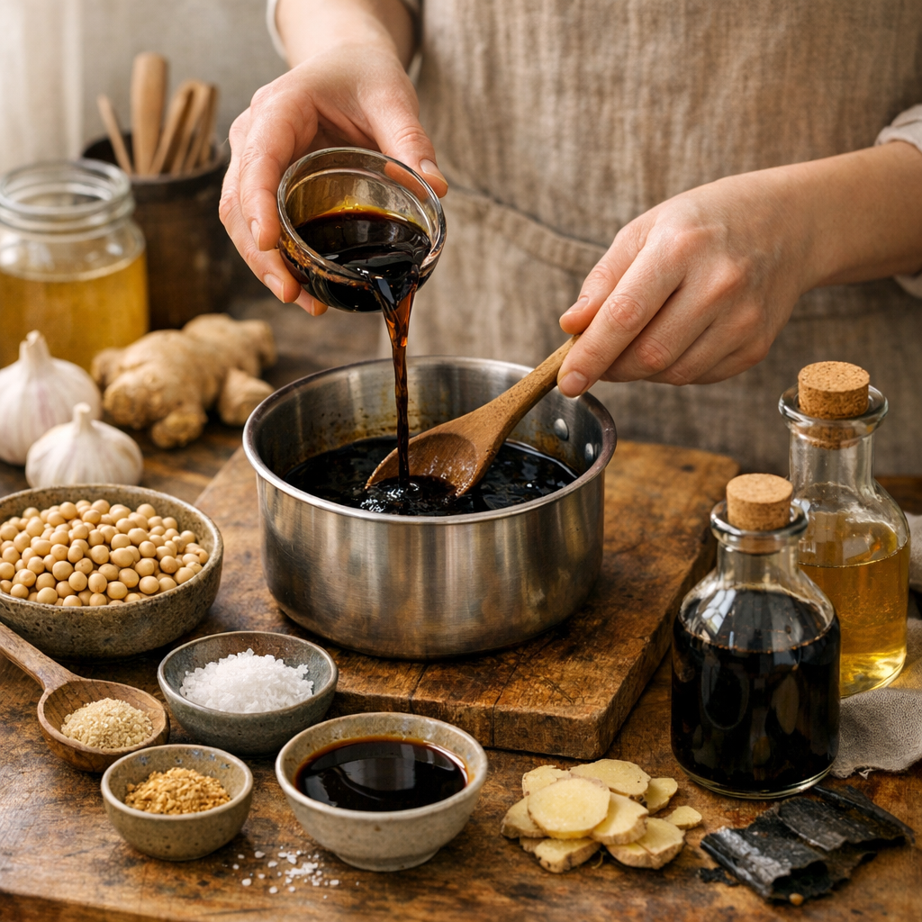 Comment faire une sauce soja maison simplifiée sans fermentation longue