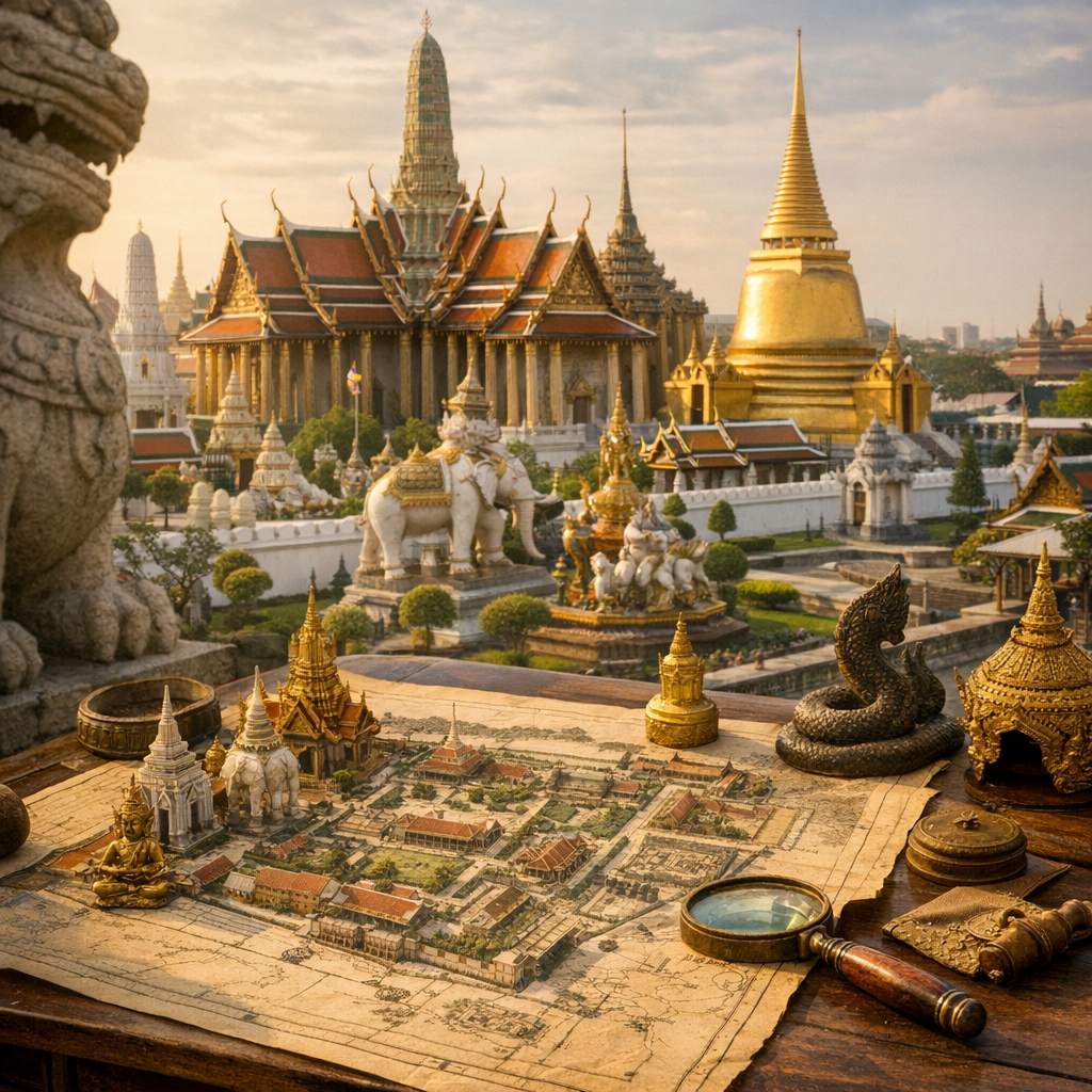 Histoire, plan et symboles du Grand Palais de Bangkok