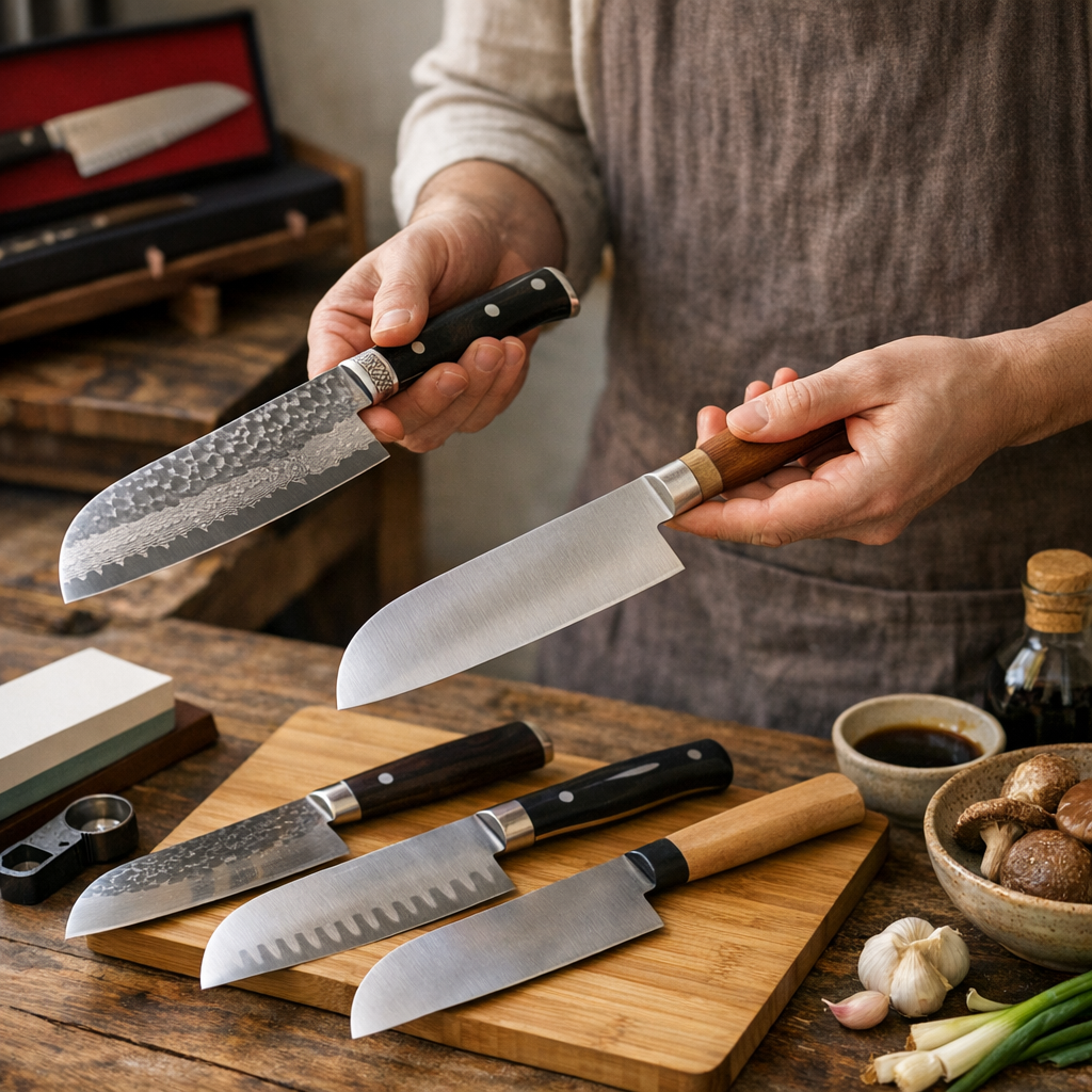 Comment choisir un bon couteau japonais santoku sans payer le mauvais prestige