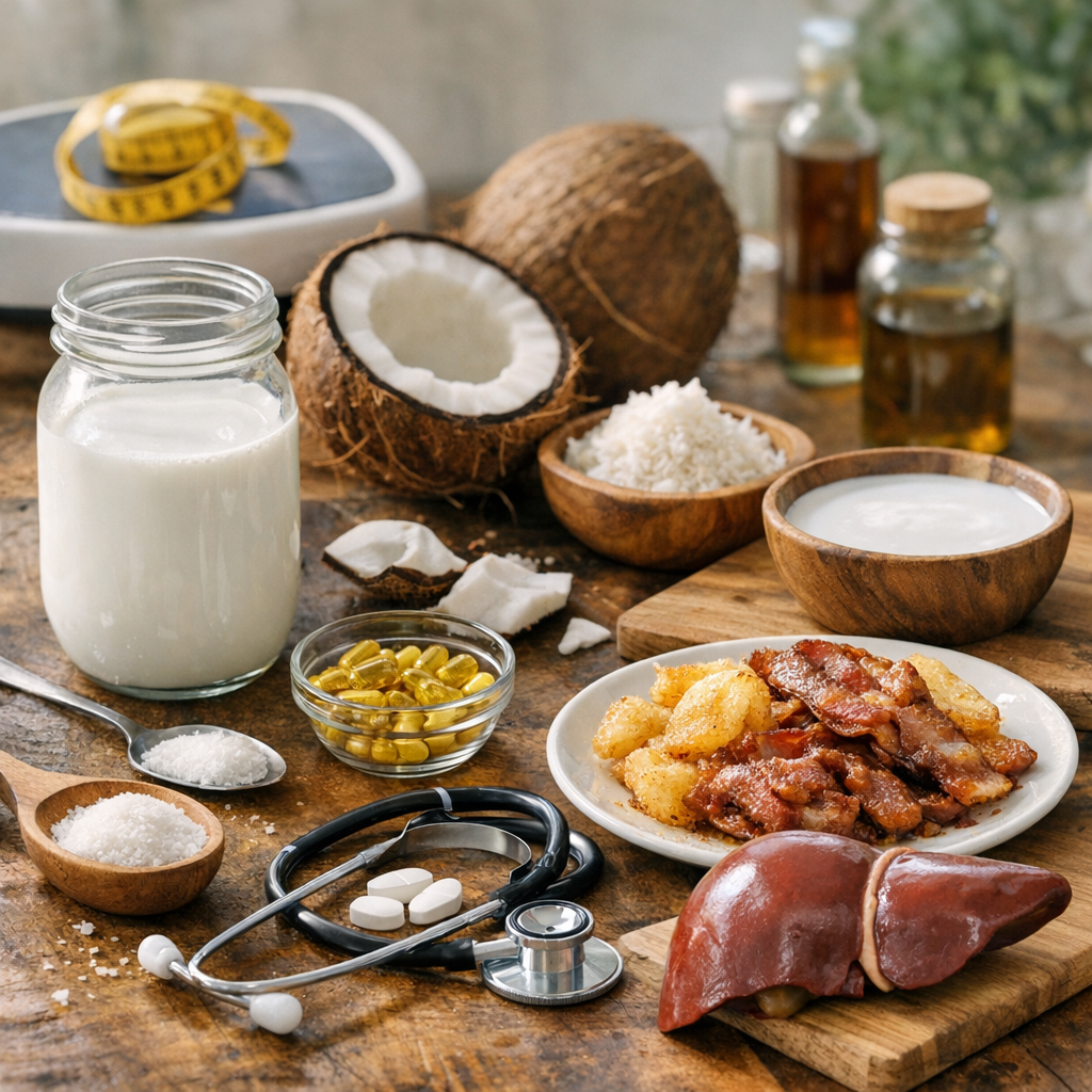 Les vrais risques du lait de coco : cholestérol, poids, foie et digestion