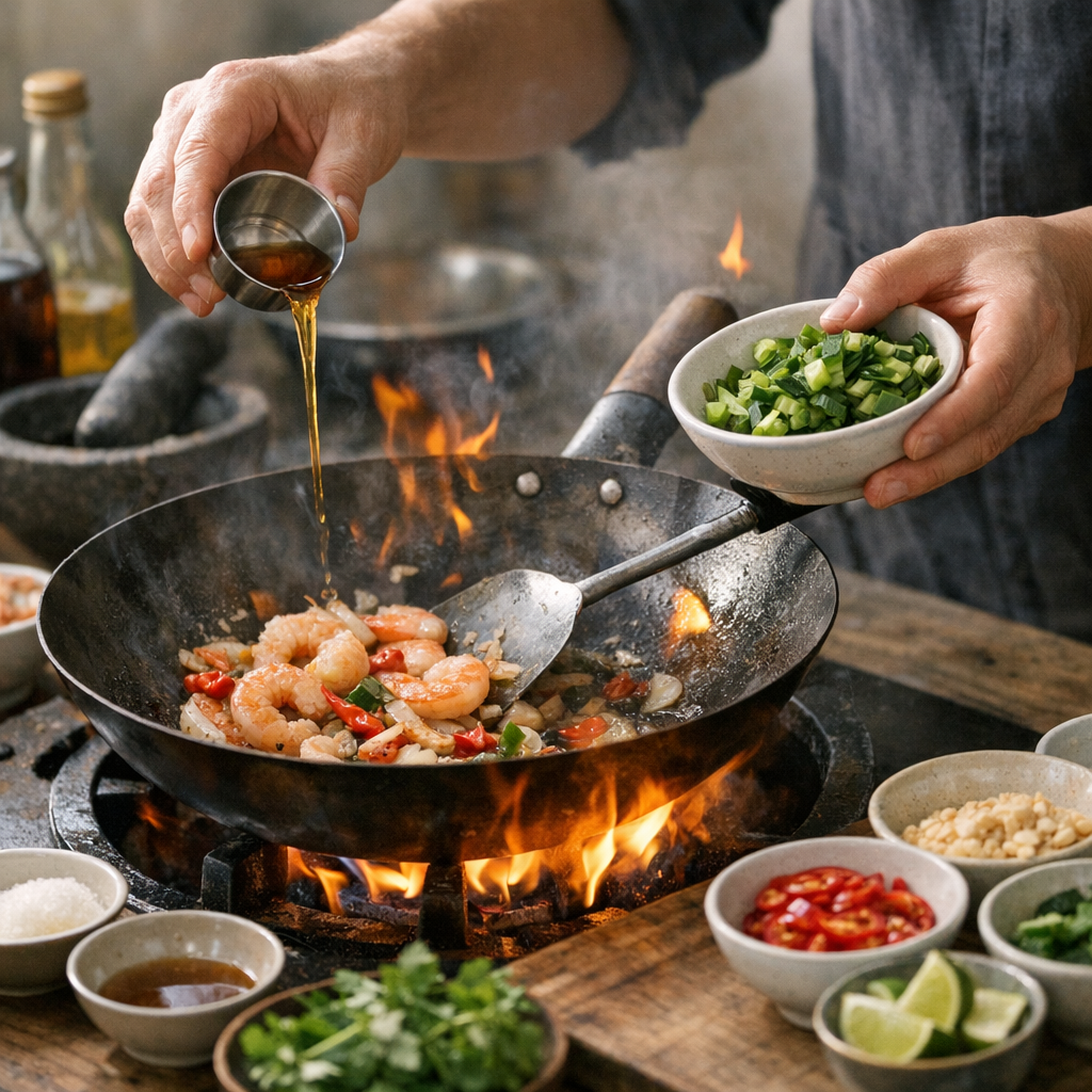 Les gestes qui changent tout: ratios, feu, wok et ordre d’ajout