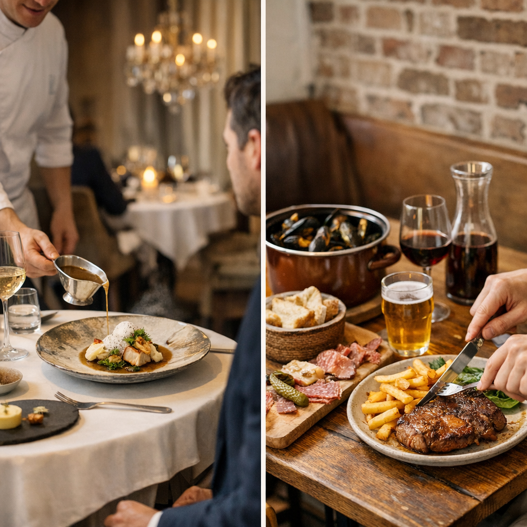 restaurant gastronomique, étoilé ou bistronomique à: quelles différences de prix et d'expérience?