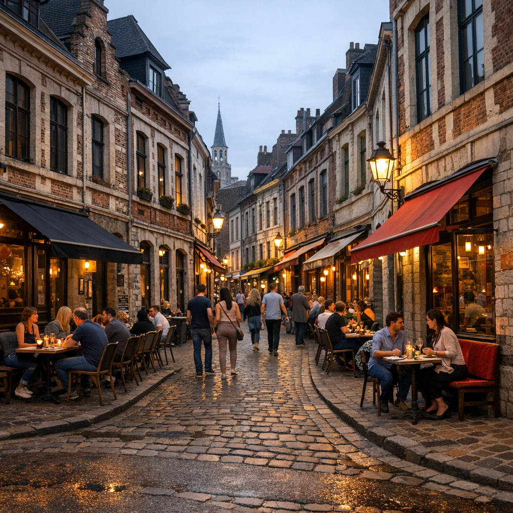 Ma grille terrain du vieux quartier: rue de Gand, rue Royale, rue des Bouchers, rue de la Monnaie