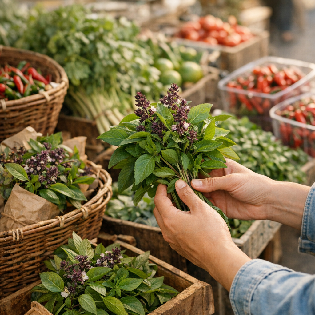Où trouver du basilic thaï en France et comment choisir un bouquet vraiment frais