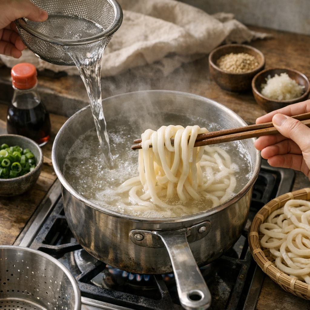 Comment faire cuire des nouilles udon sans les coller ni les casser