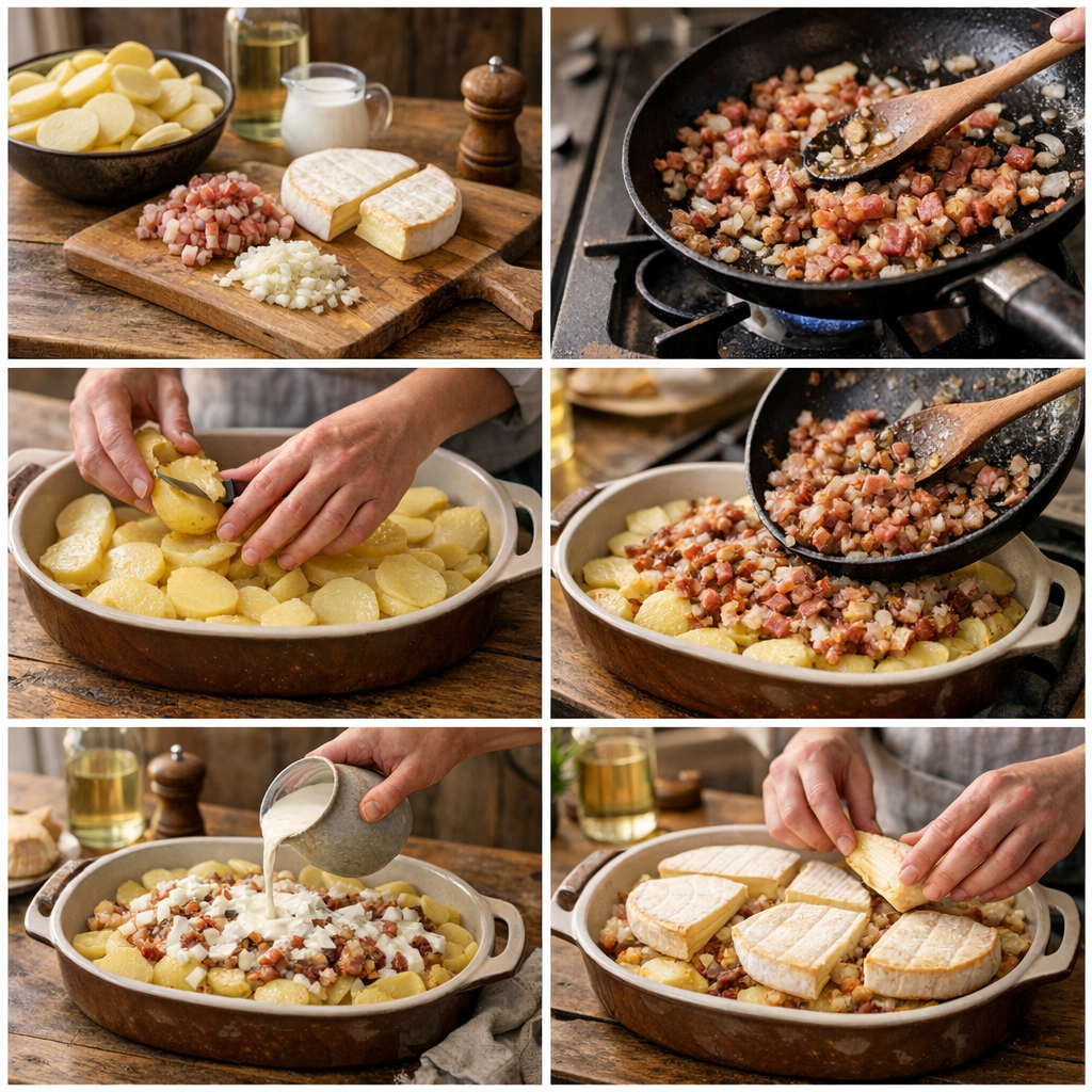 Comment faire une tartiflette traditionnelle étape par étape