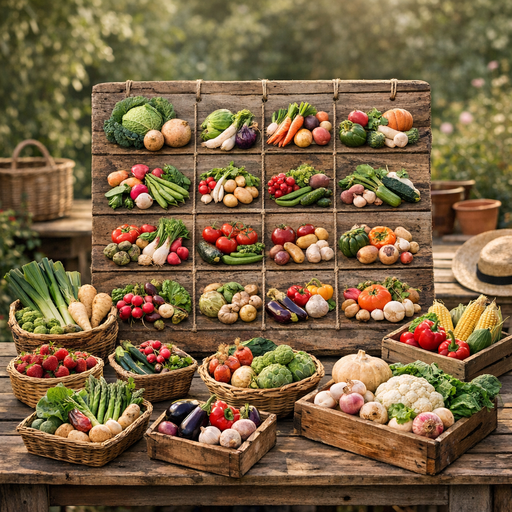Calendrier du légume de saison mois par mois en France métropolitaine