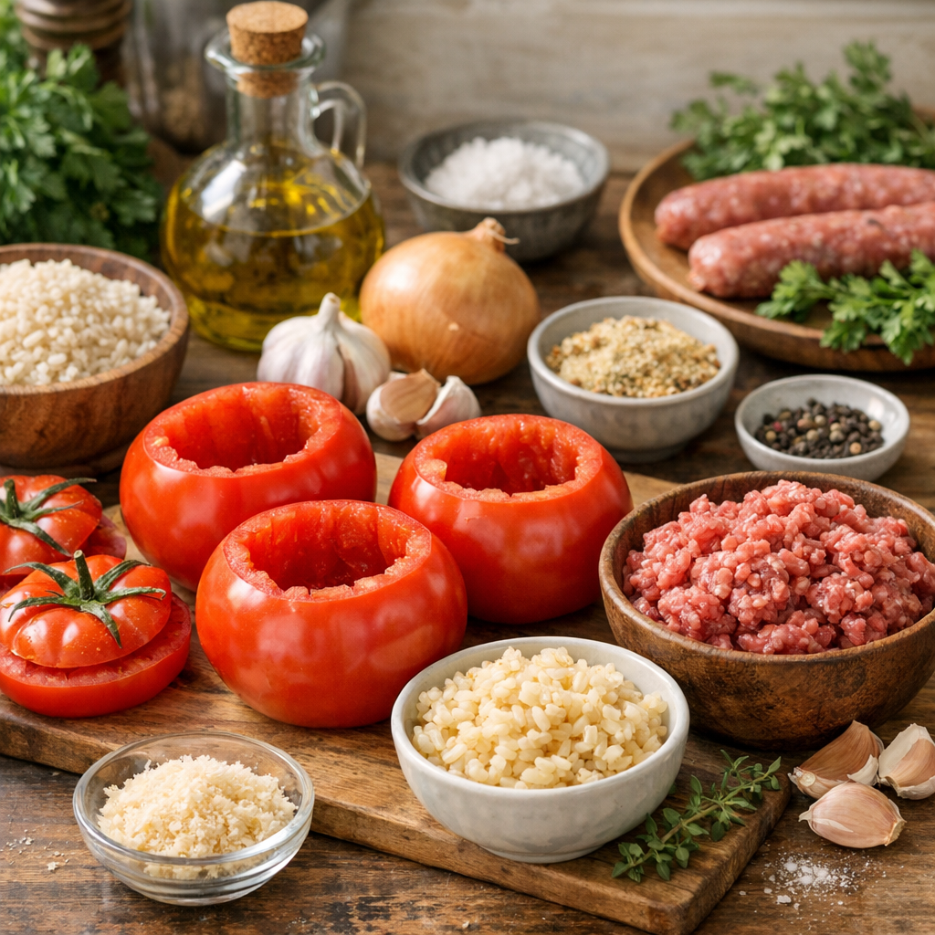 Quels ingrédients choisir pour des tomates farcies savoureuses et bien tenues