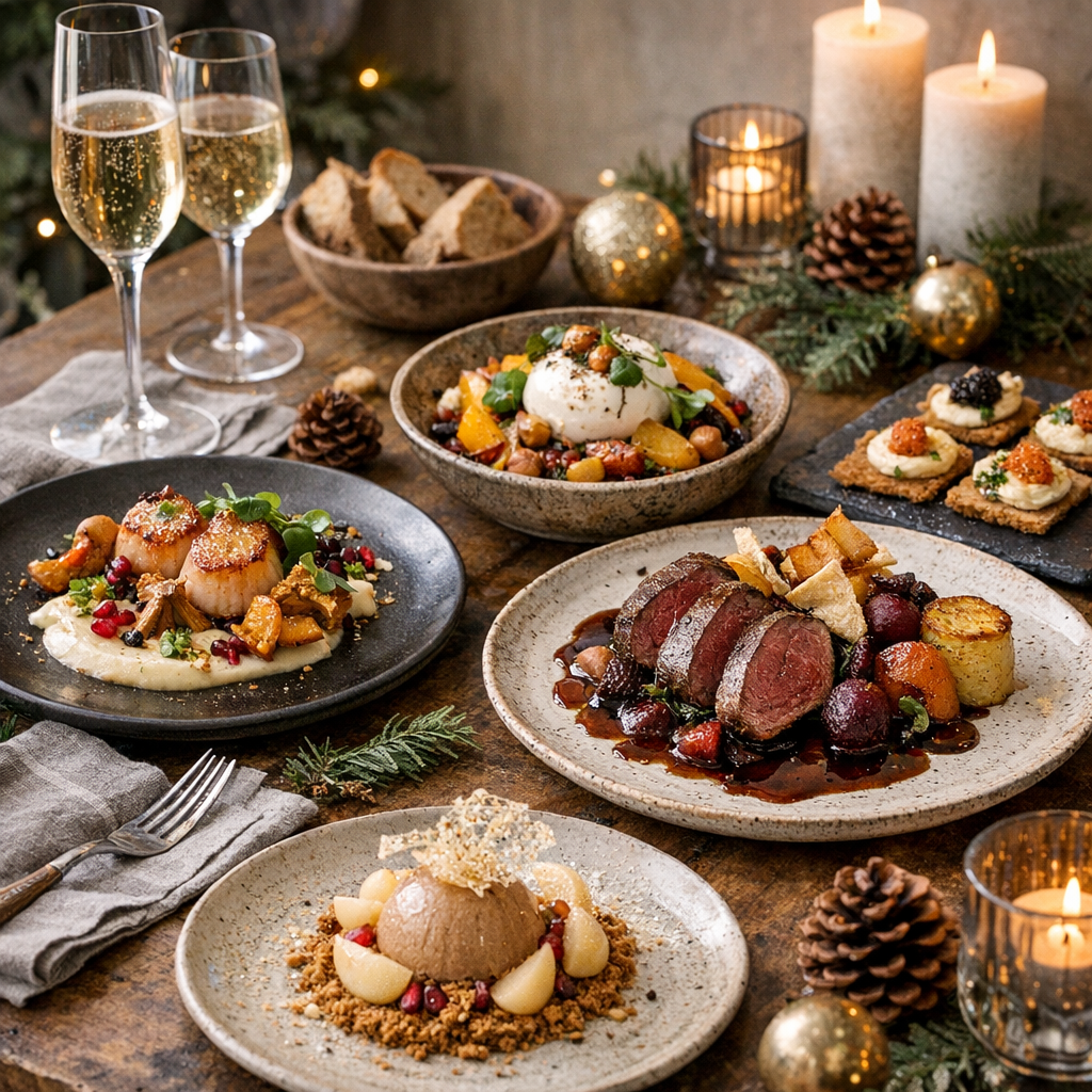 Les meilleures associations pour surprendre à Noël : produits de saison, textures et dressages