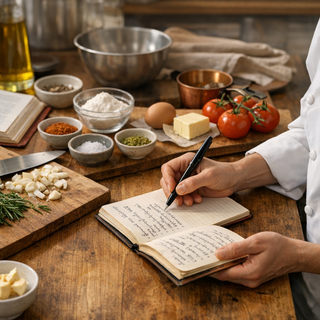 En cuisine : ce qu'est vraiment une recette, et pourquoi sa rédaction change tout