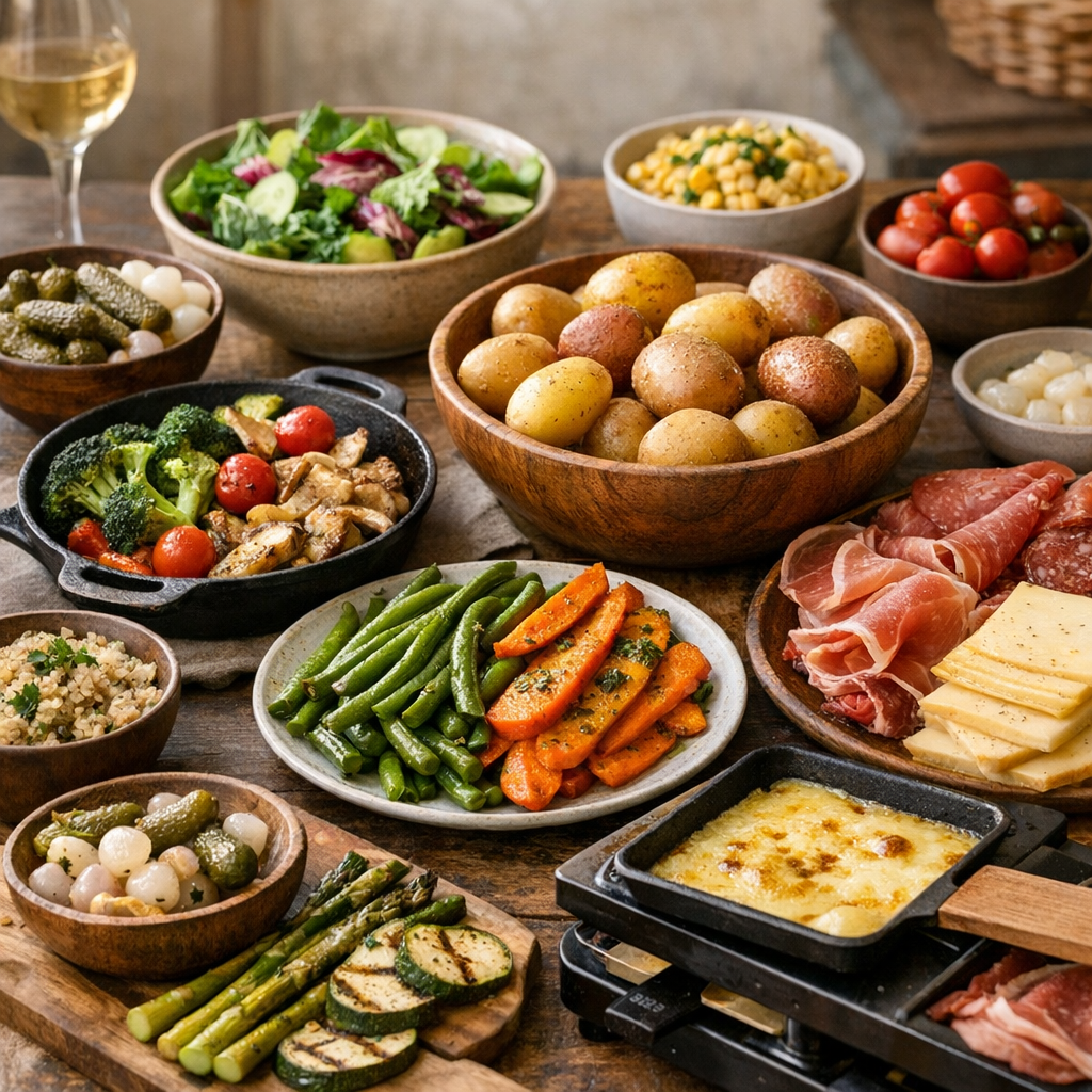 Quels accompagnements et légumes servir avec une raclette ?