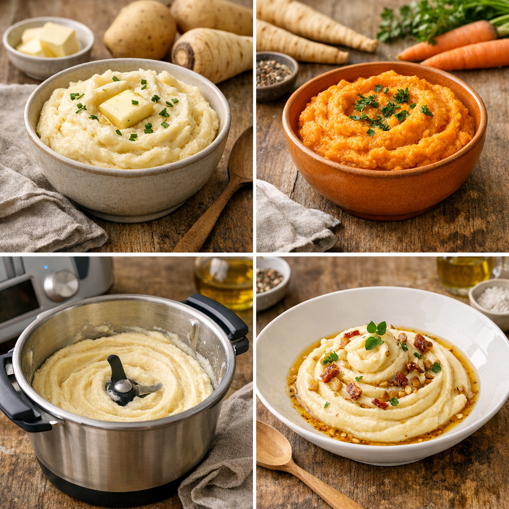 Variantes de purée de panais : pomme de terre, carotte, Thermomix et version plus gastronomique