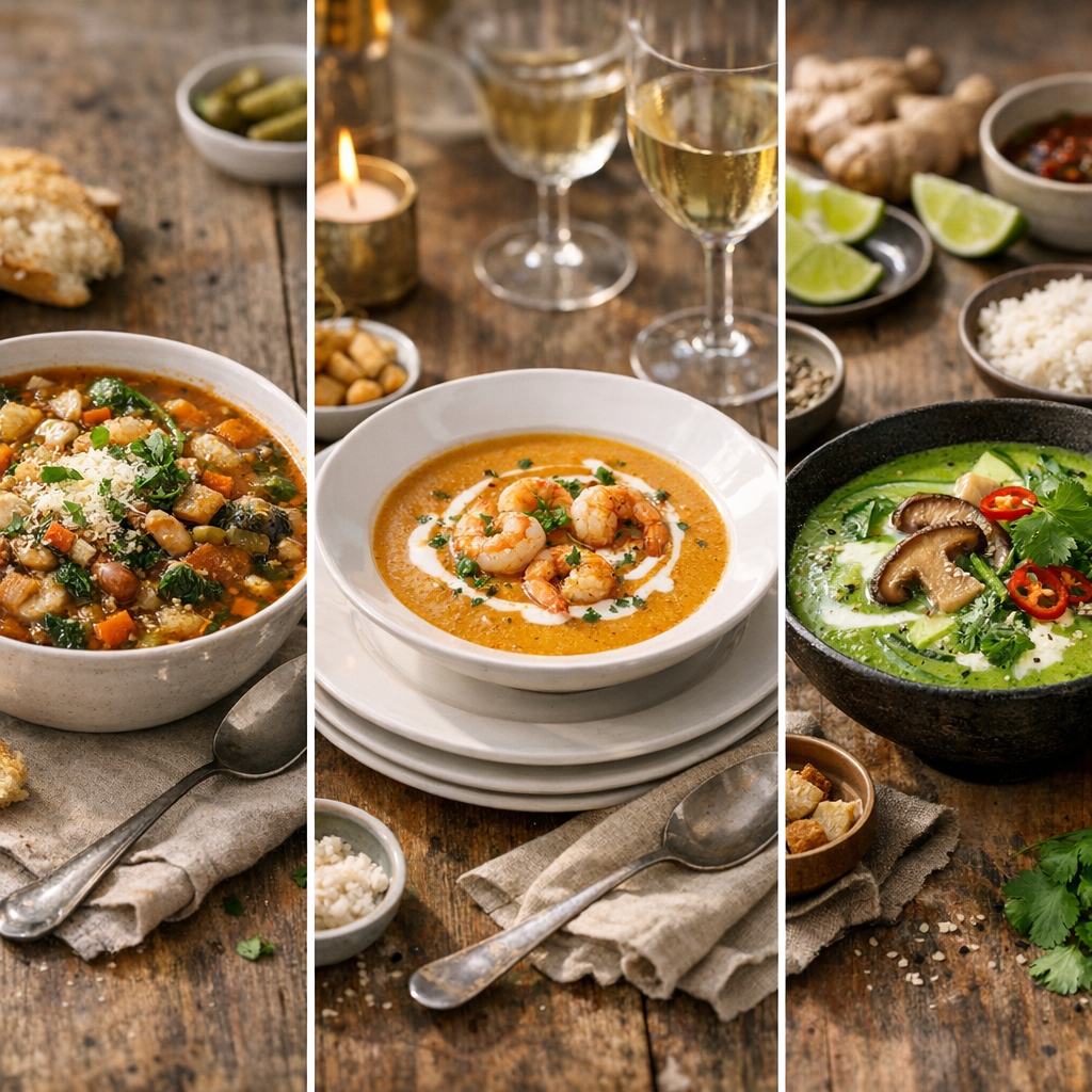 Comment choisir la meilleure soupe selon l’envie : soupe repas, soupe pour recevoir ou soupe qui sort de l’ordinaire