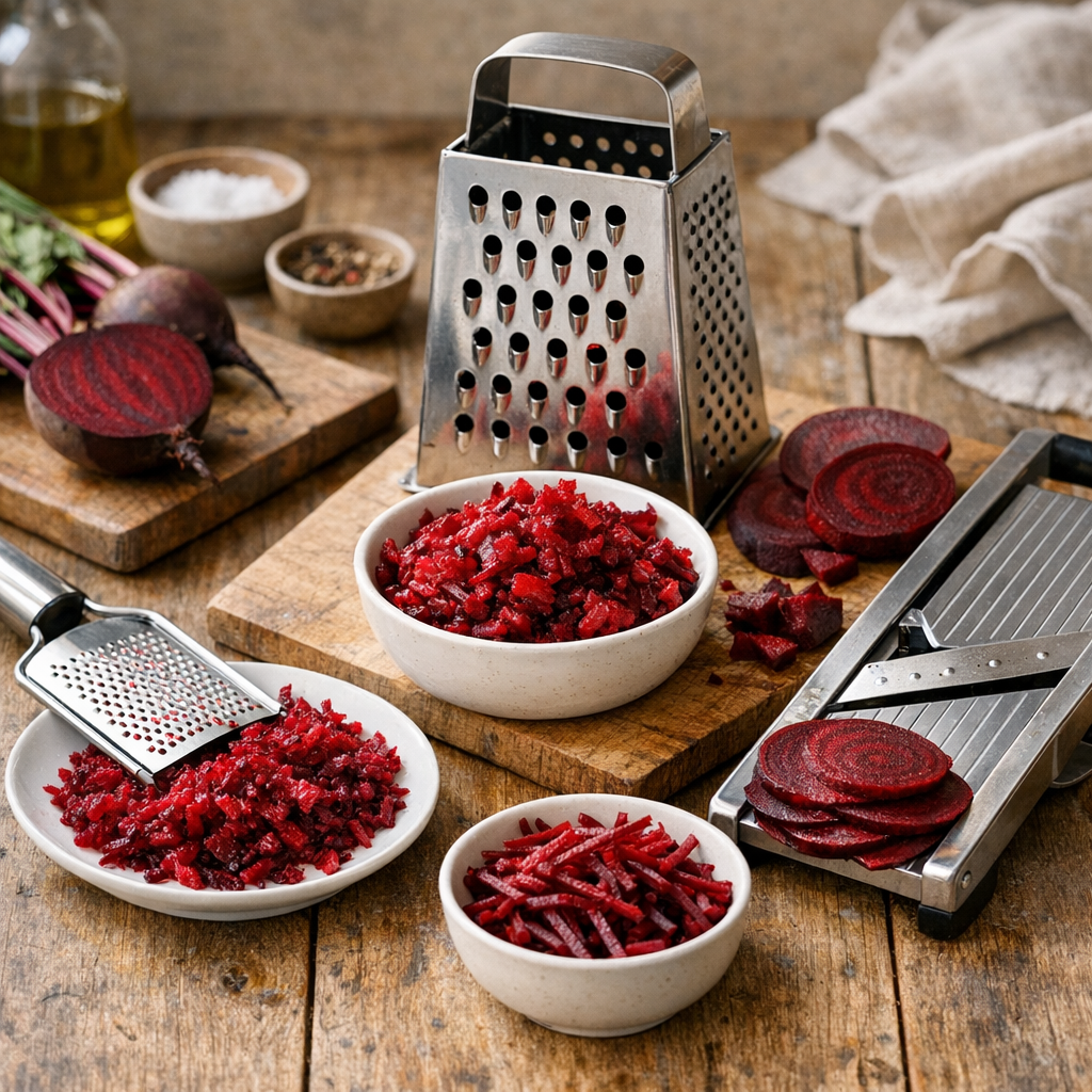 Râpe fine, gros trous ou mandoline : le test texture qui change vraiment la recette