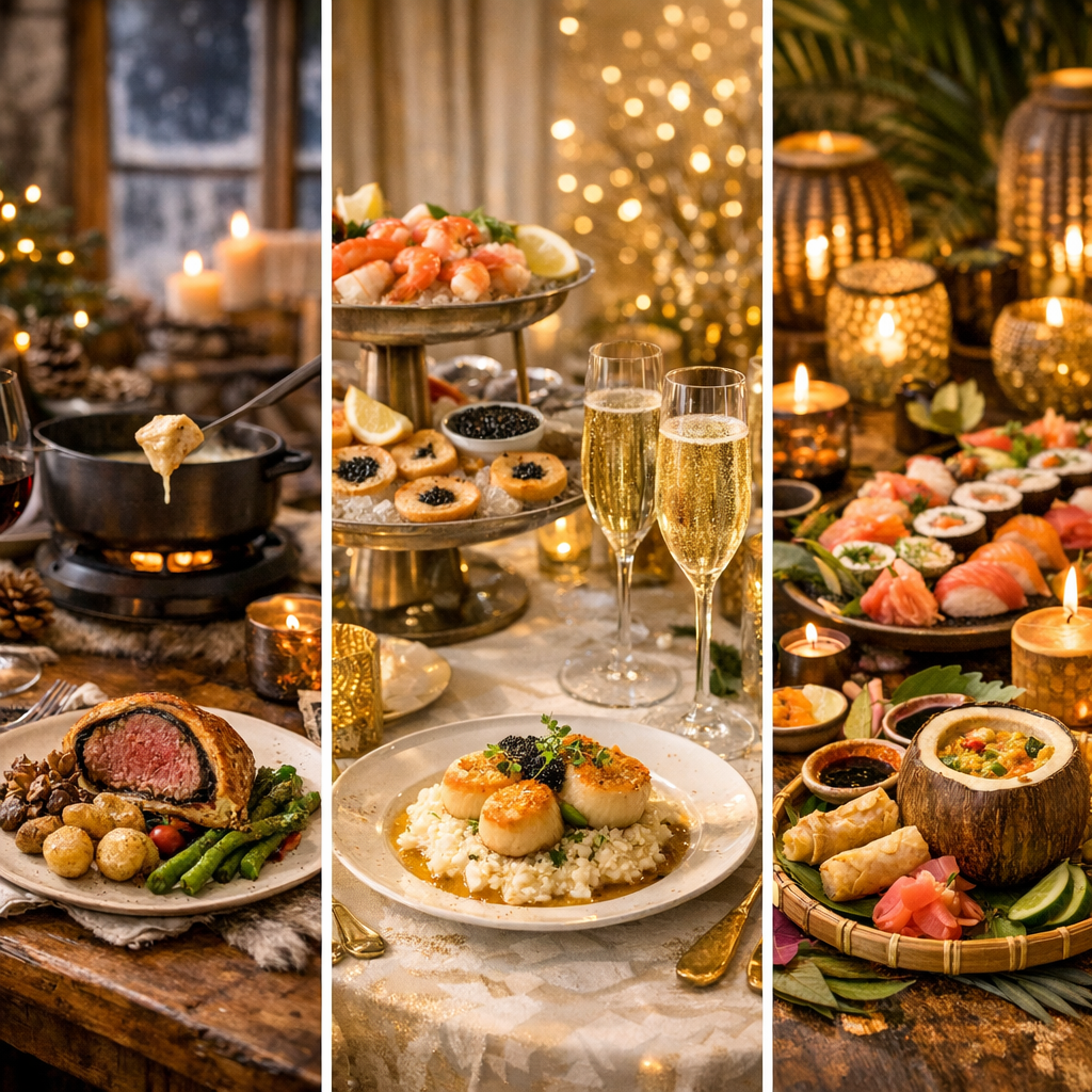 3 menus de réveillon originaux selon votre style de fête