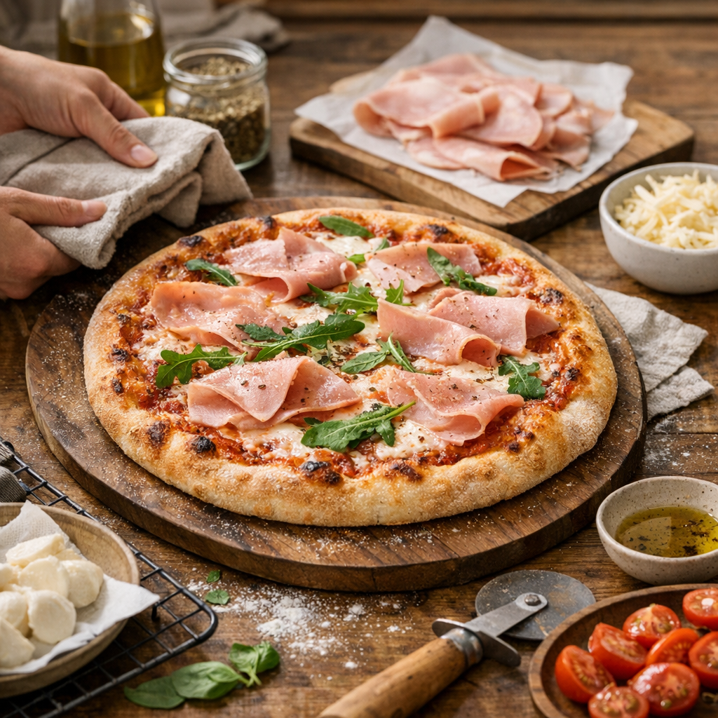 Comment faire une pizza maison jambon sans la détremper