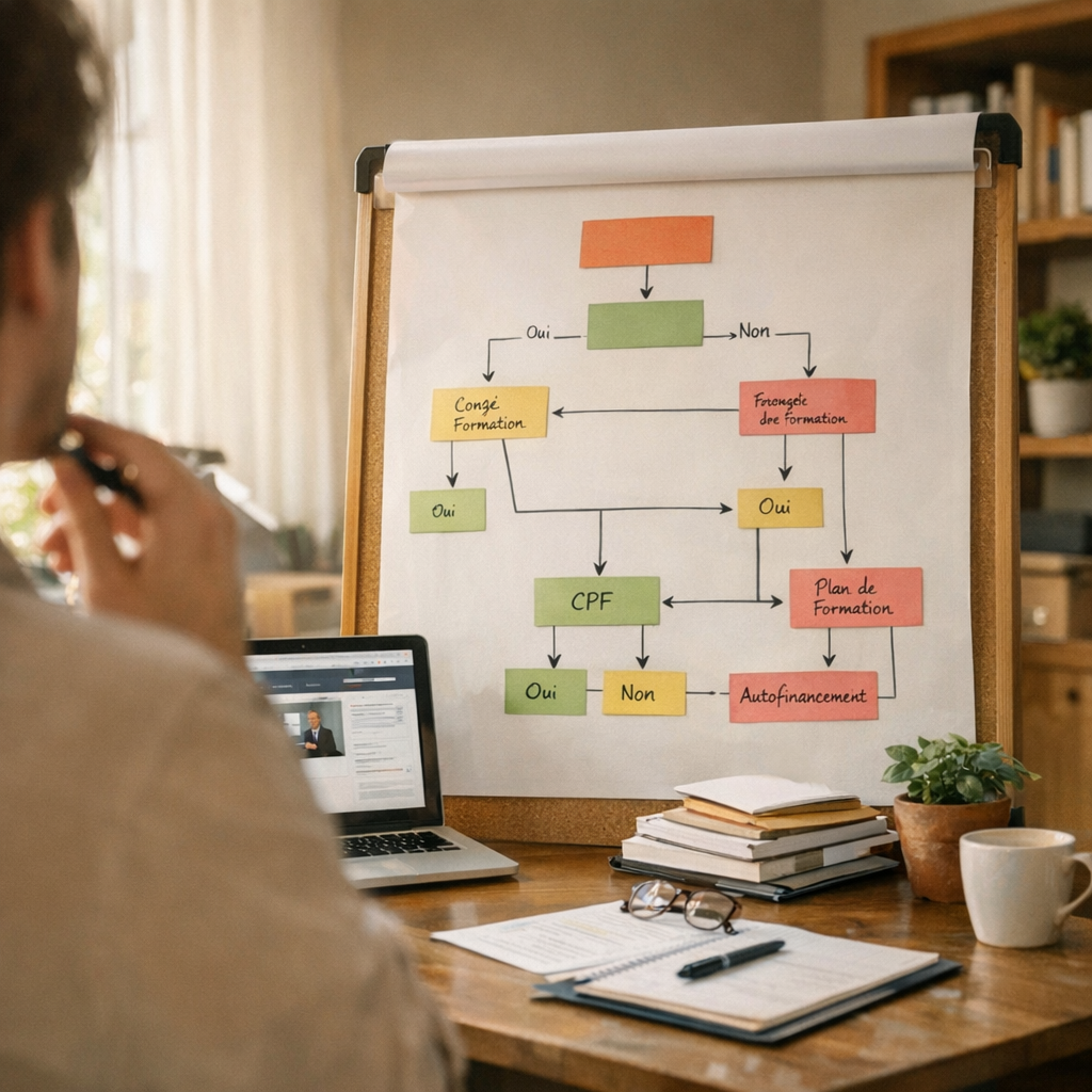 Comment partir en formation quand on est salarié : l’arbre de décision utile