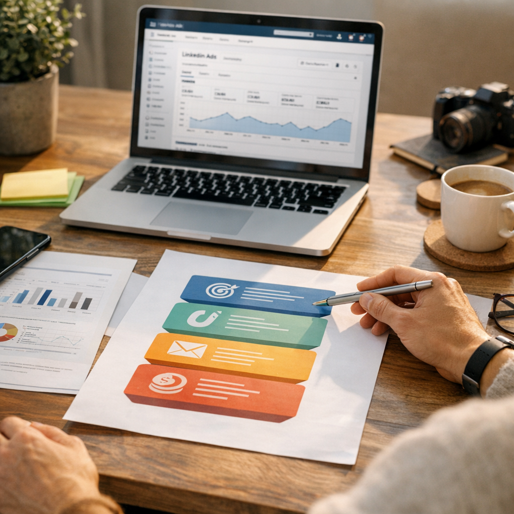 Comment construire une campagne LinkedIn Ads efficace : le framework SGP en 4 couches