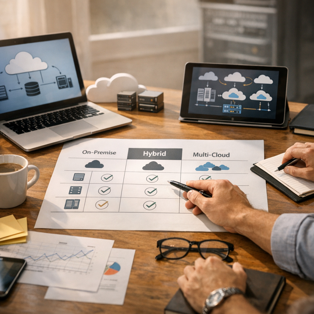 Avant de migrer : la matrice de décision on-premise, hybride ou multicloud
