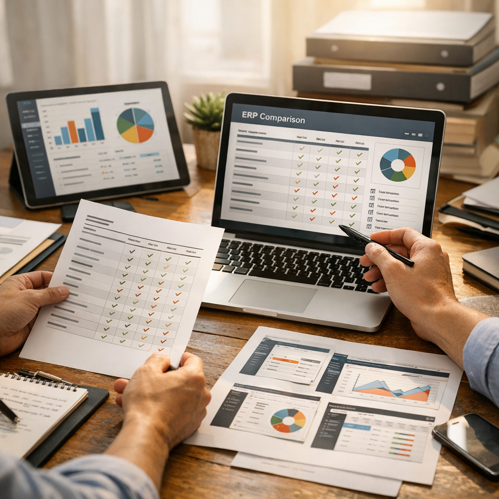Les 7 critères qui comptent vraiment dans un comparatif ERP pour PME