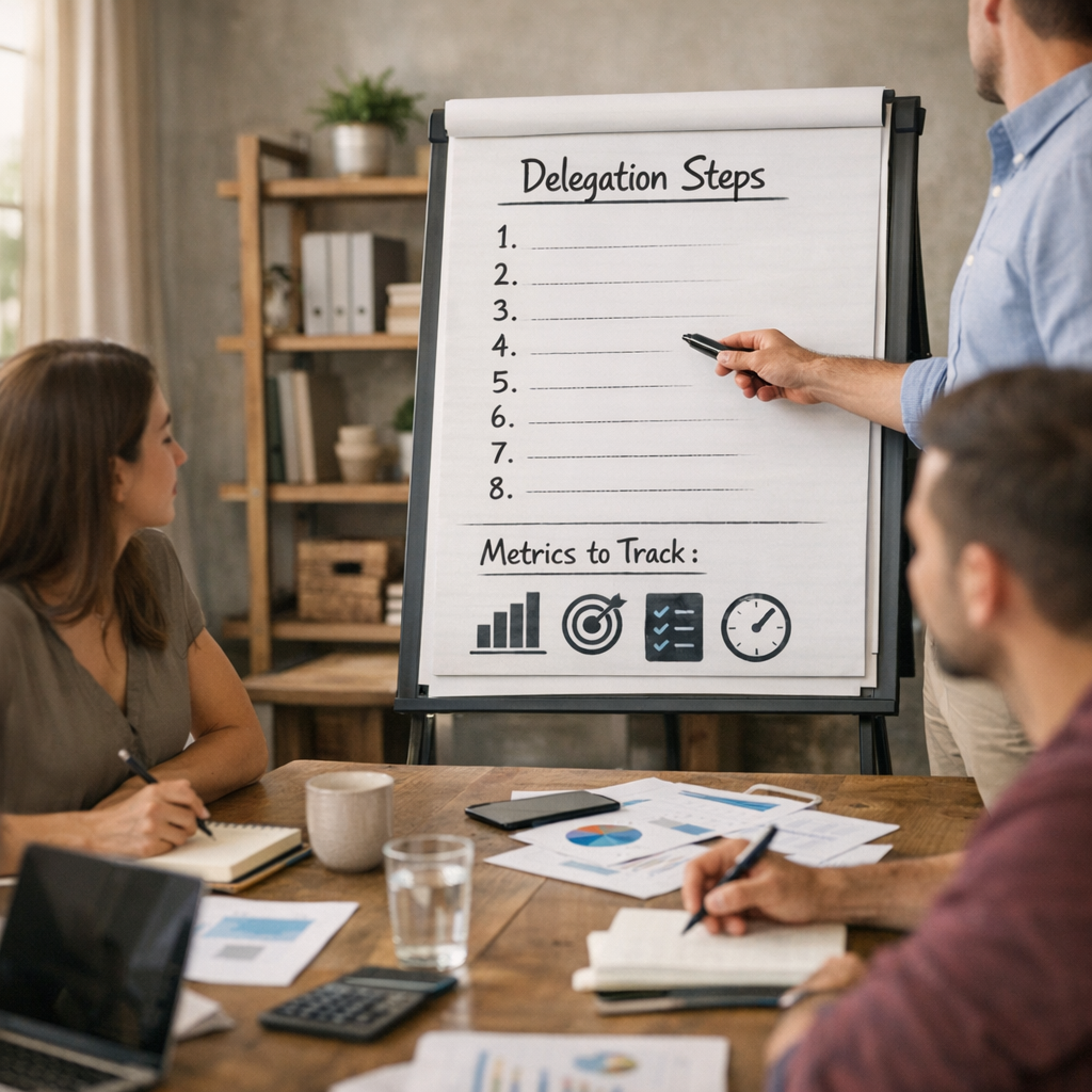 Comment organiser une délégation efficace : 7 étapes, plus les signaux mesurables à suivre