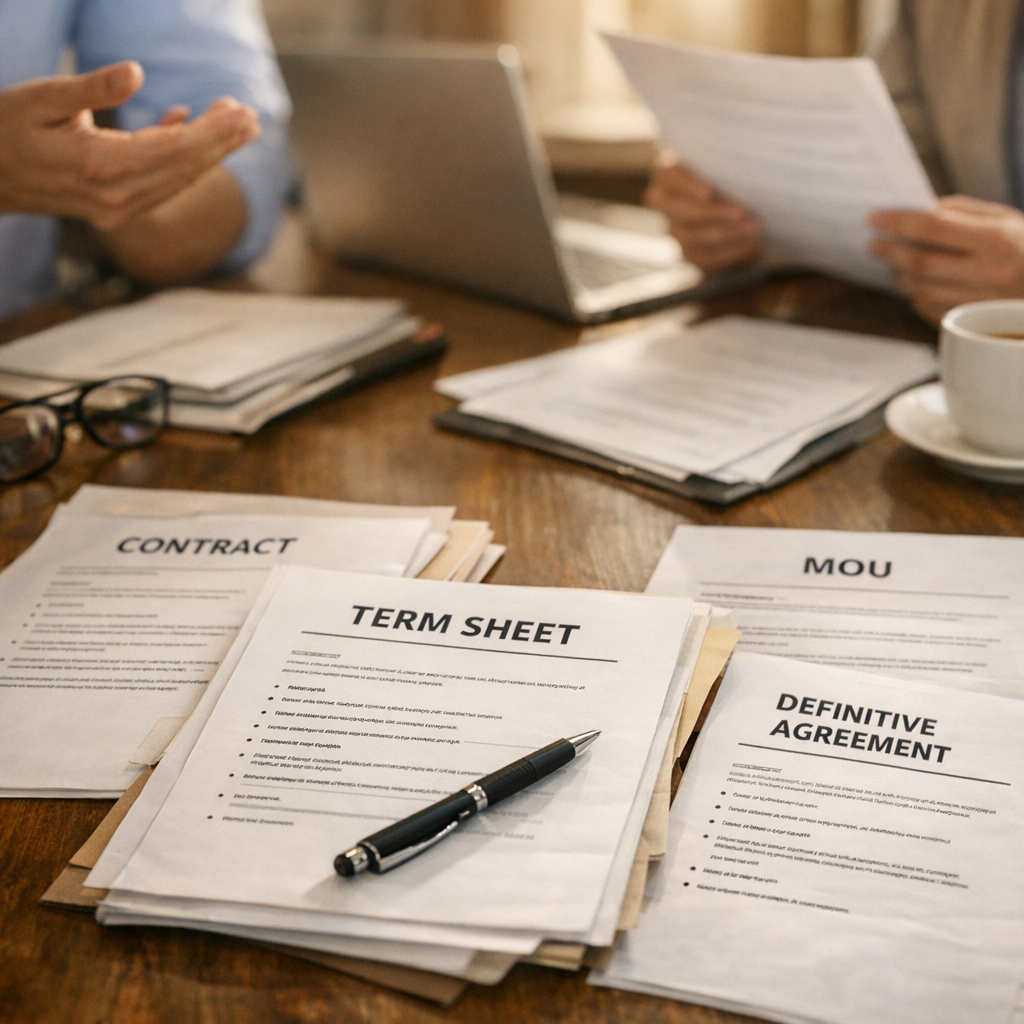 Le term sheet est-il contraignant ? Différences avec contrat, MOU et accord définitif