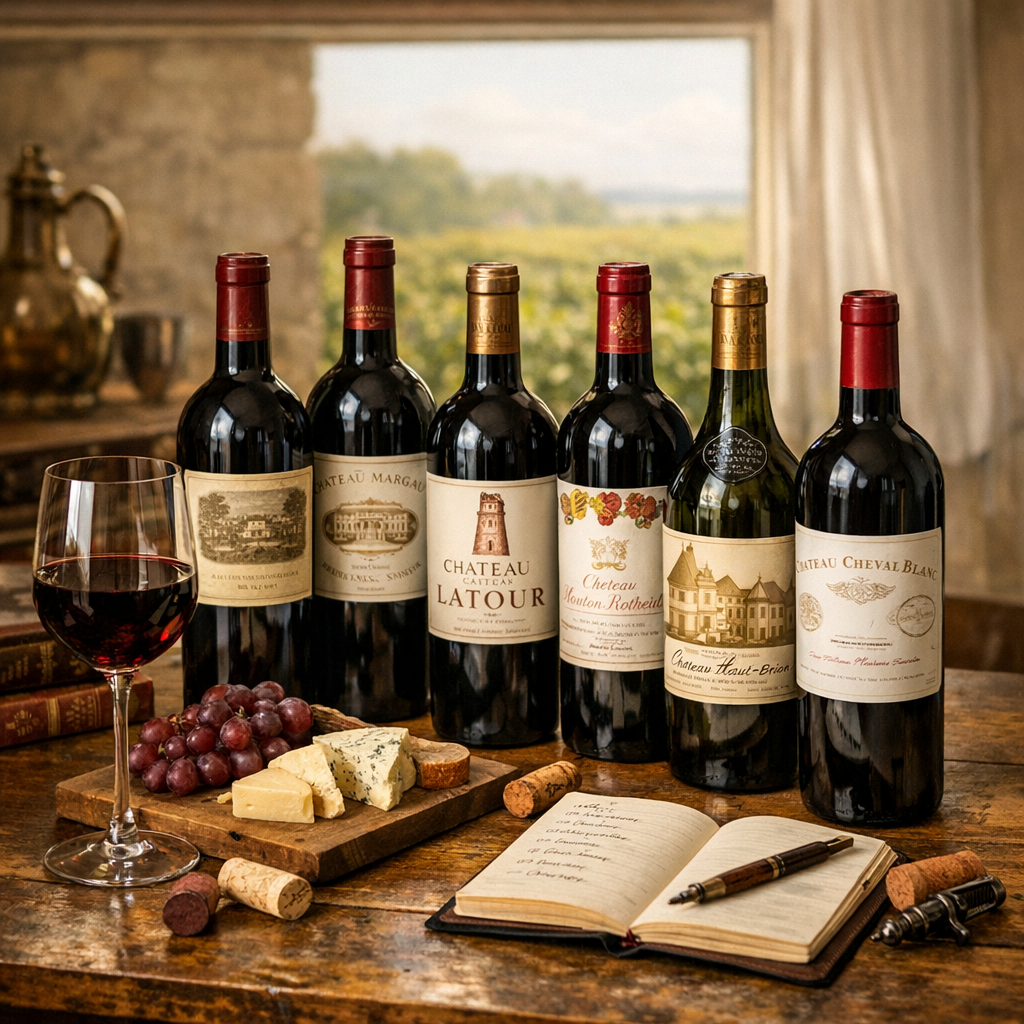 Quels sont les grands vins de Bordeaux et les noms qui reviennent toujours ?