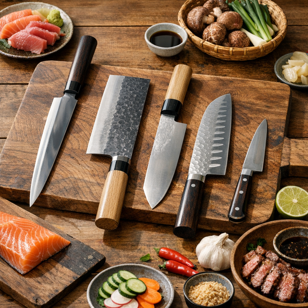 Quel type de couteau japonais choisir selon ce que vous cuisinez
