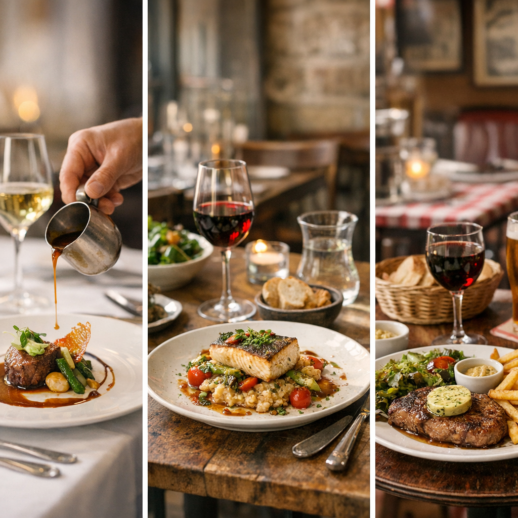 Quelle est la différence entre gastronomique, bistronomique et bistrot traditionnel ?