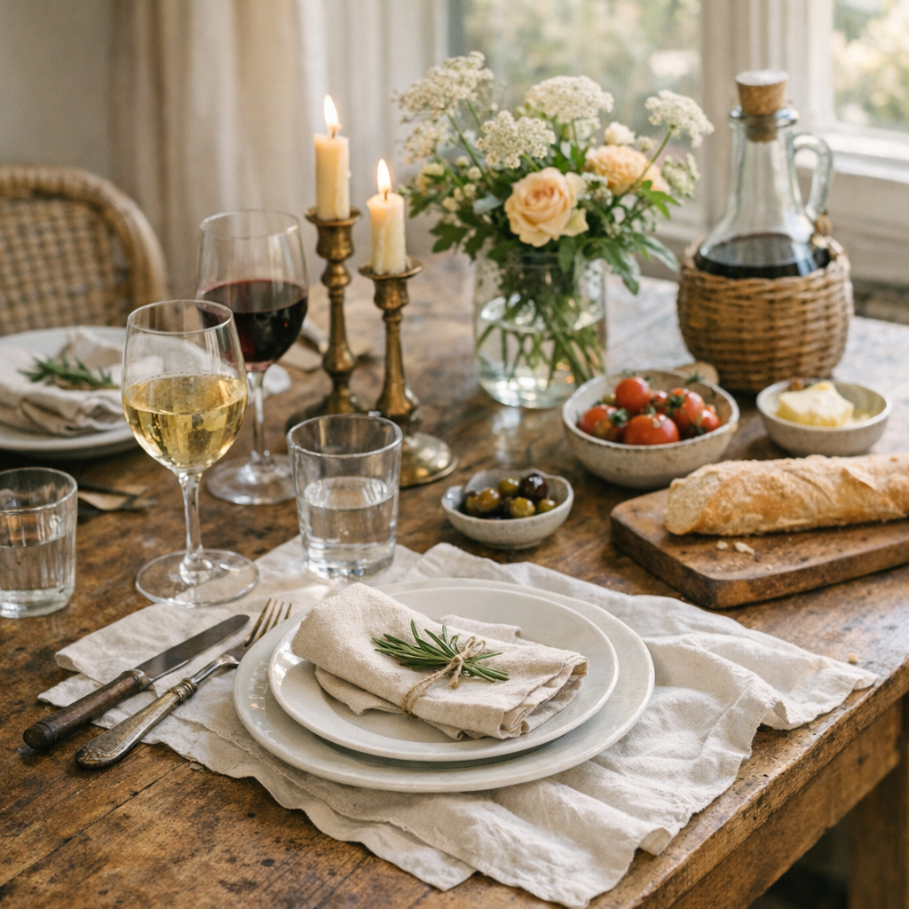 Comment mettre la table à la française sans raideur