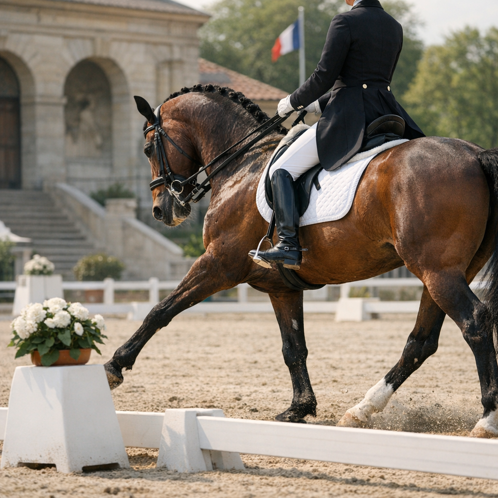 En équitation, le dressage est une discipline codifiée, patrimoniale et olympique
