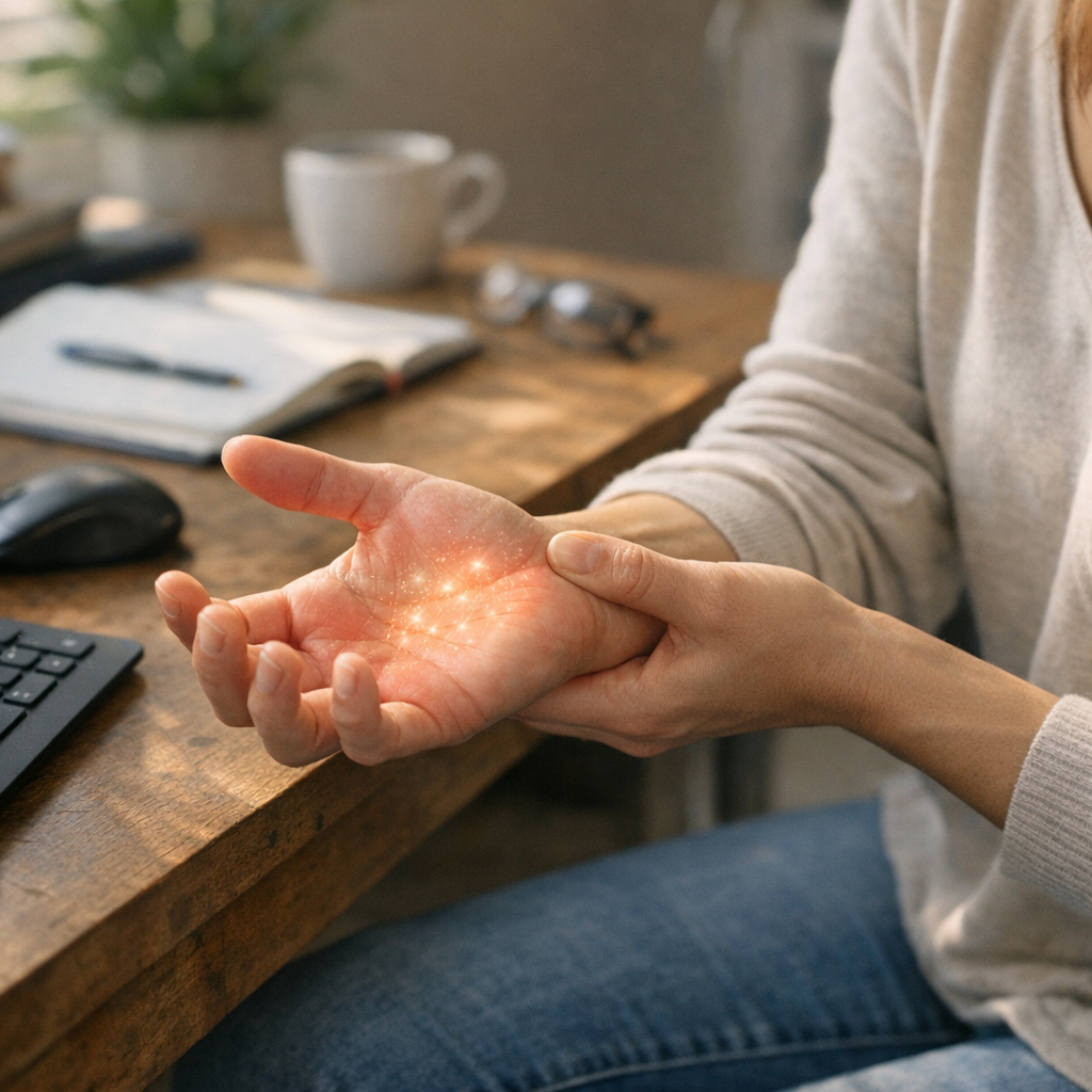 Le scénario le plus fréquent : compression locale, posture ou syndrome du canal carpien