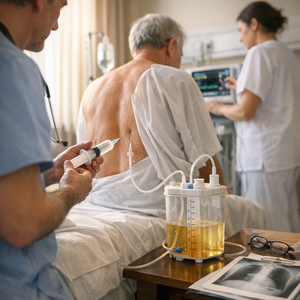 Que fait-on concrètement : urgence, traitement et question de la ponction