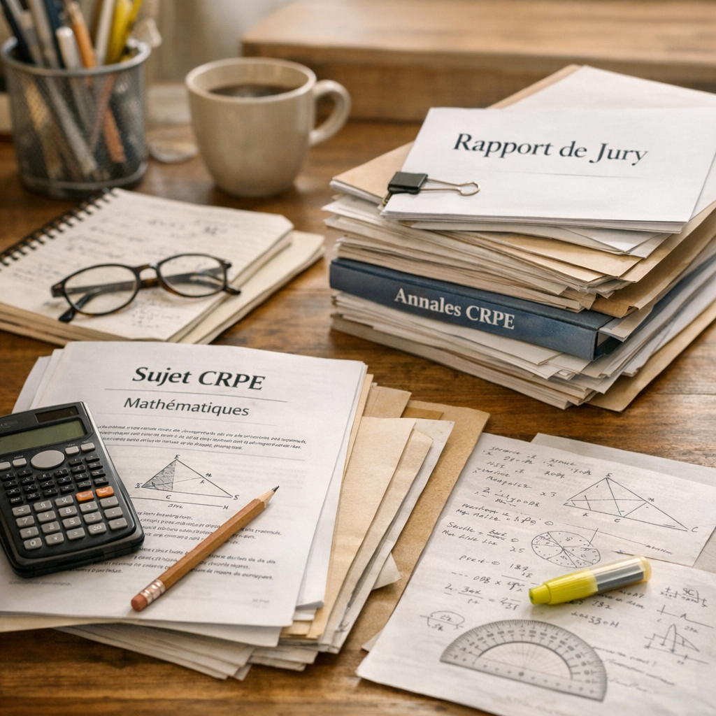 Sujets 0, annales, rapports de jury : comment les utiliser intelligemment pour préparer les maths du CRPE