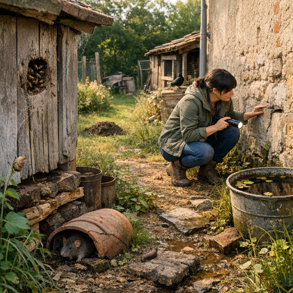 Signes à observer autour du bâti, du jardin et des dépendances avant d’agir