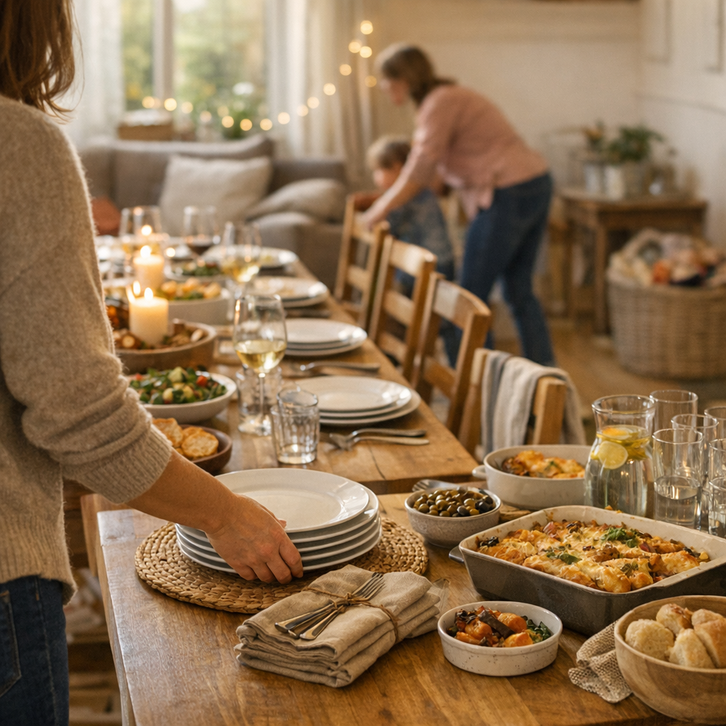 Préparer la maison pour que le repas soit fluide