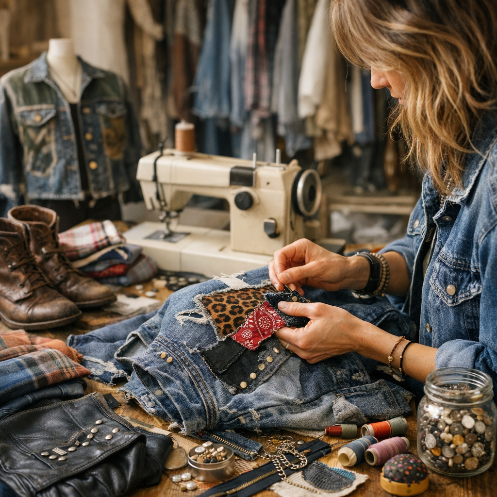 Dans la mode, l’upcycling se comprend tout de suite : réparer, transformer, customiser