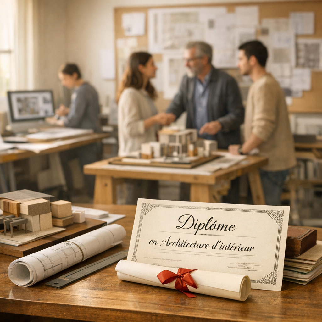 Quand une école se dit spécialisée en architecture d'intérieur, que change concrètement son statut pour la valeur du dip
