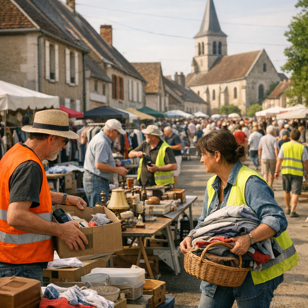 Pourquoi la Foire aux puces d’Aillant-sur-Tholon mobilise-t-elle autant de bénévoles si l’entrée est libre et que l’évén