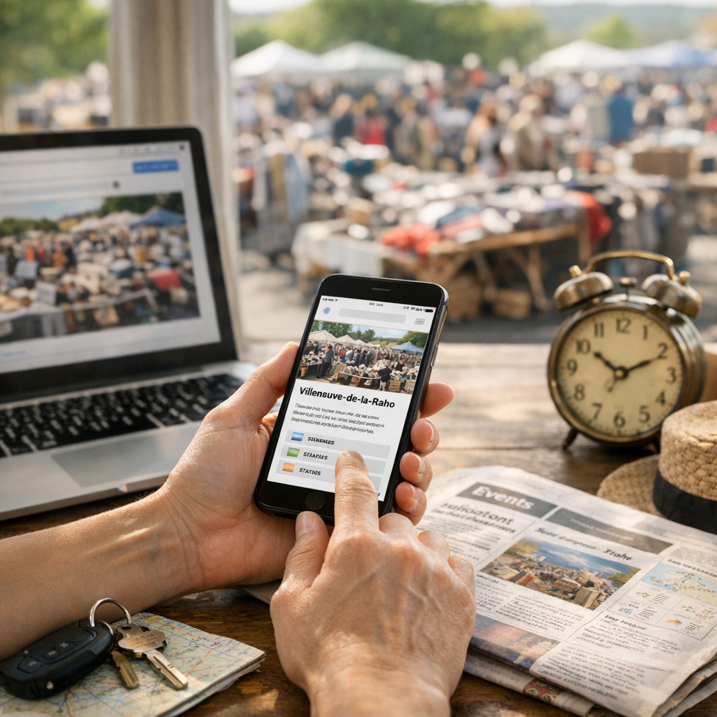 Comment vérifier si le vide-grenier de Villeneuve-de-la-Raho a été maintenu, reporté ou déplacé avant de se déplacer