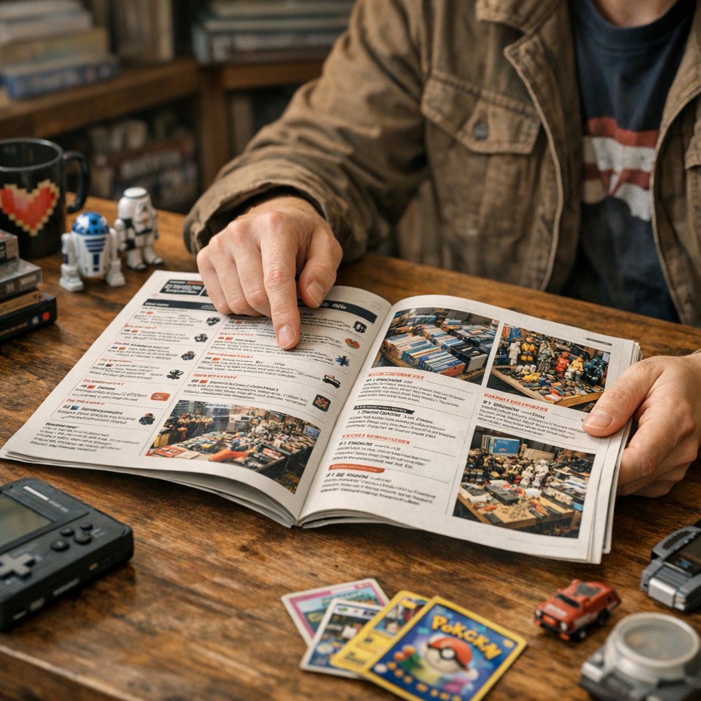 Comment lire un agenda de brocante geek sans se tromper