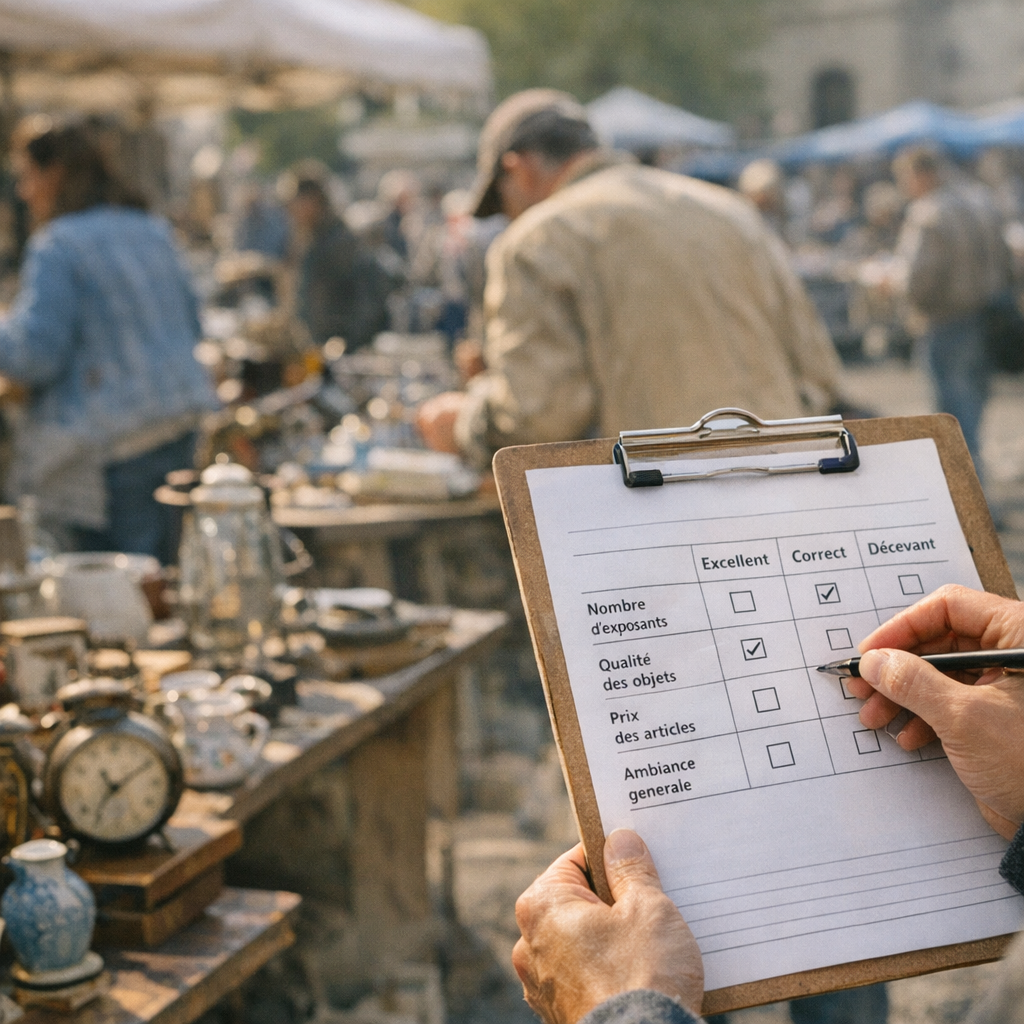 Comment qualifier une brocante avant de partir : la grille qui évite les agendas trompeurs