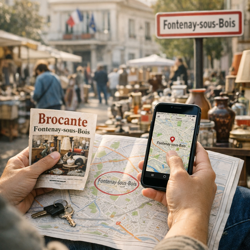 Comment vérifier qu’une brocante affichée pour « Fontenay-sous-Bois » a bien lieu dans la commune ?