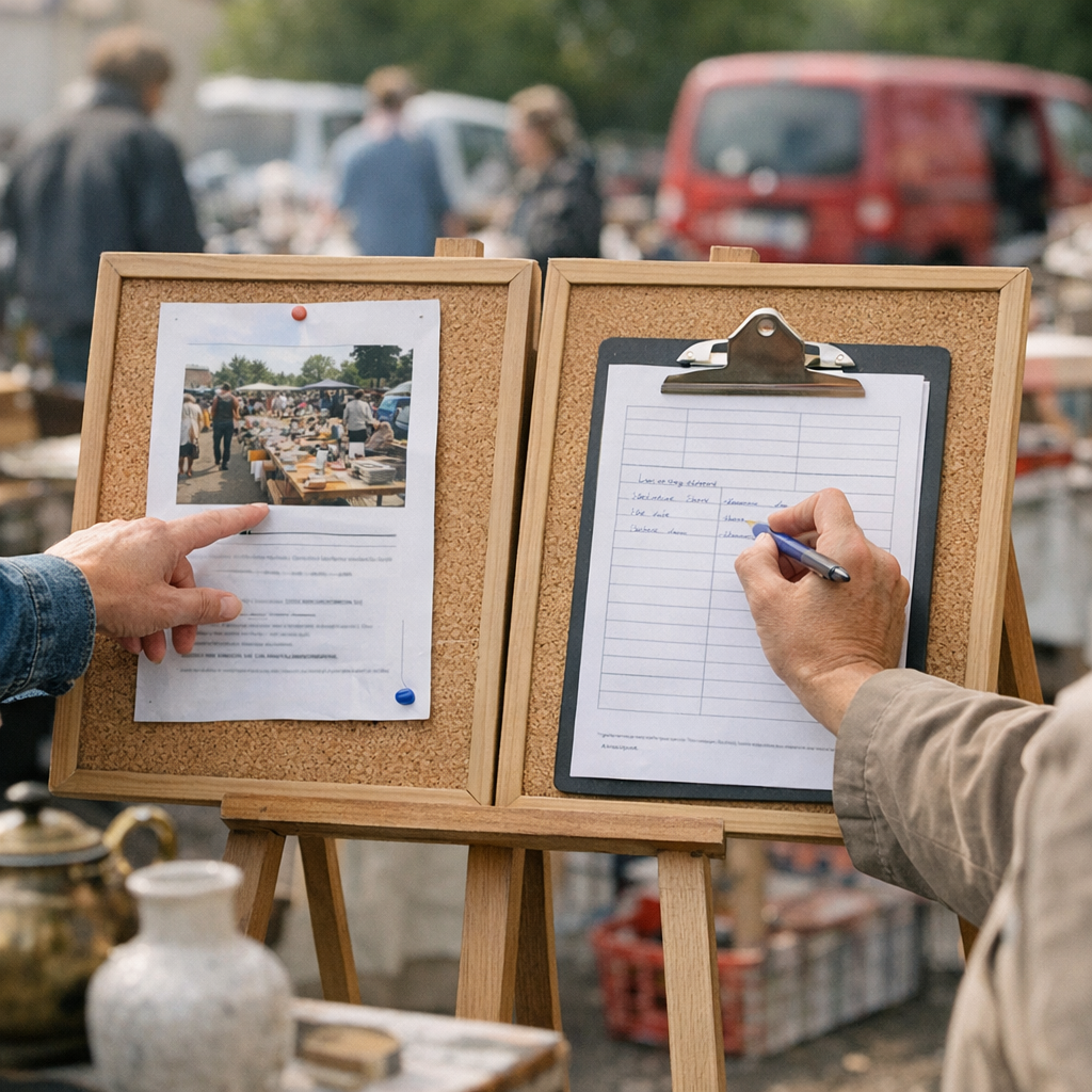 Cas concret : à Marly, la date de brocante et la date d'inscription ne sont pas la même information