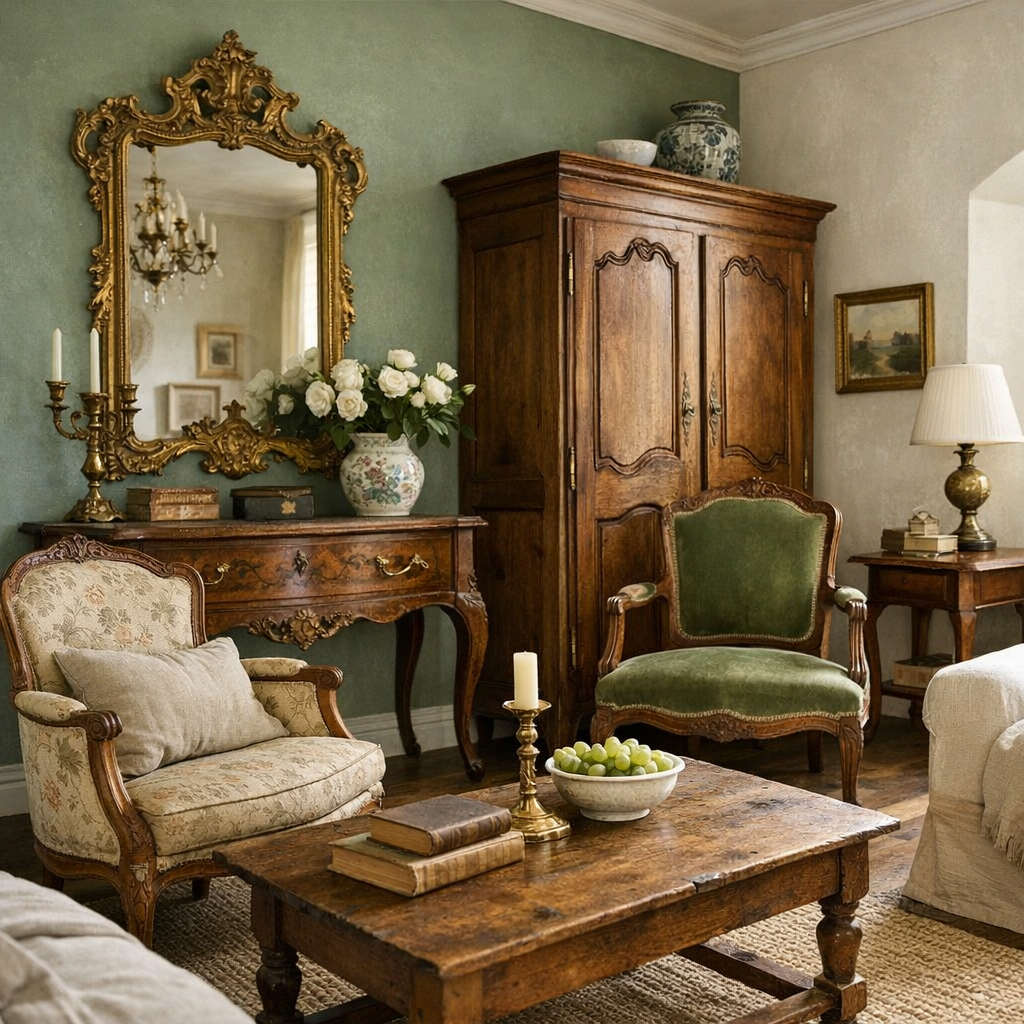 Couleurs des murs et des meubles anciens : les accords qui fonctionnent vraiment