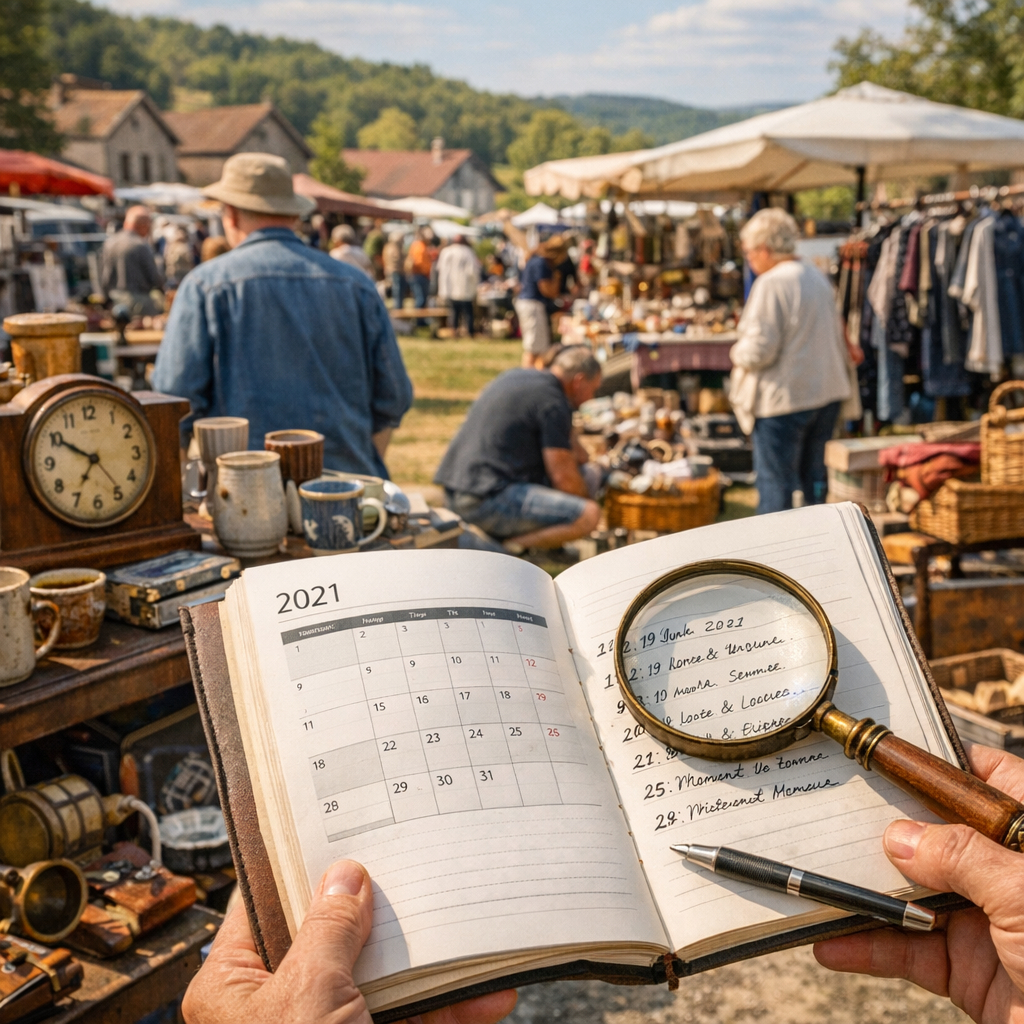 Où chiner ce week-end dans le Jura ? La bonne méthode pour lire un agenda 2021